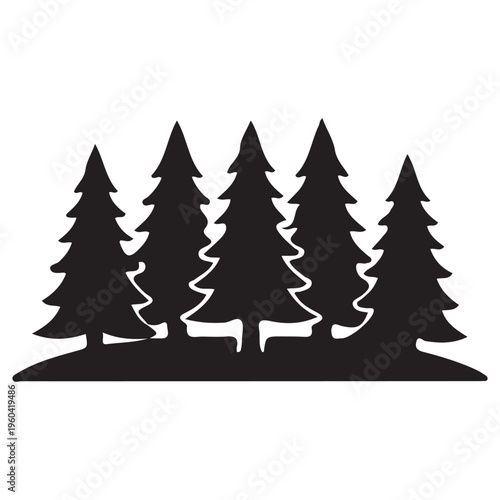 christmas tree vector illustration
