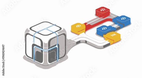 Abstract Network Connection with Central Core Component