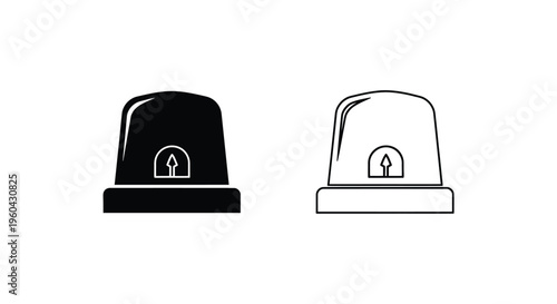 Black and white illustration of a traditional peaked cap or fez