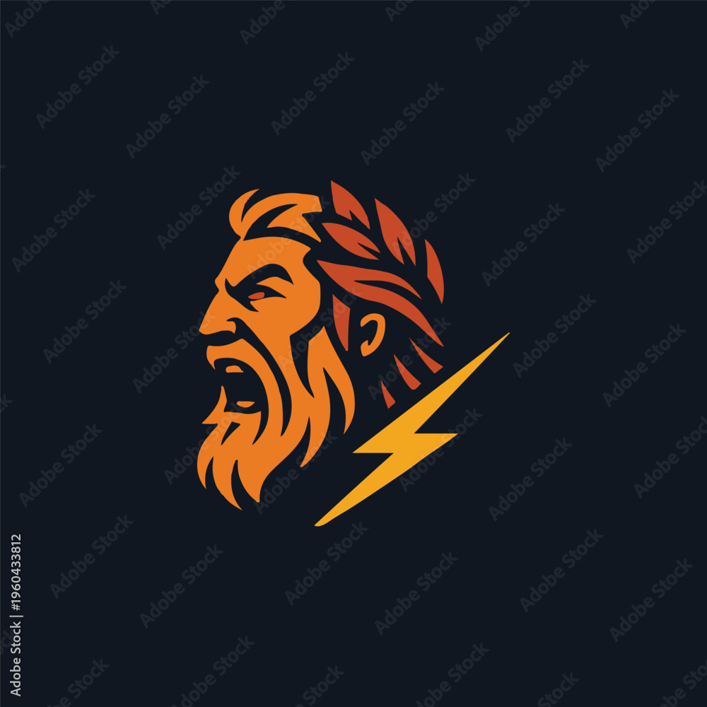Fototapeta premium Rage of Zeus Logo