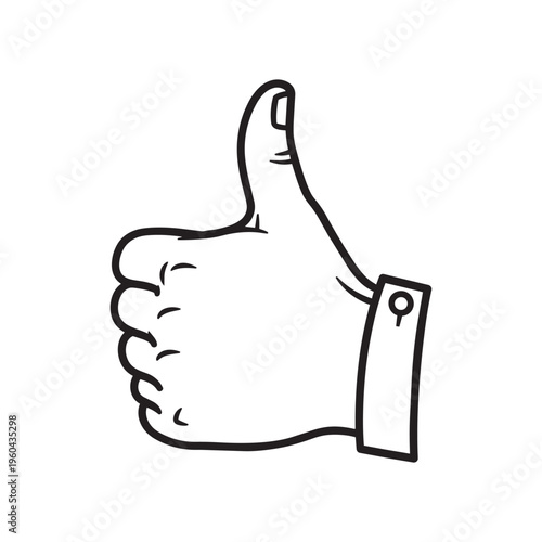 A hand with thumb up