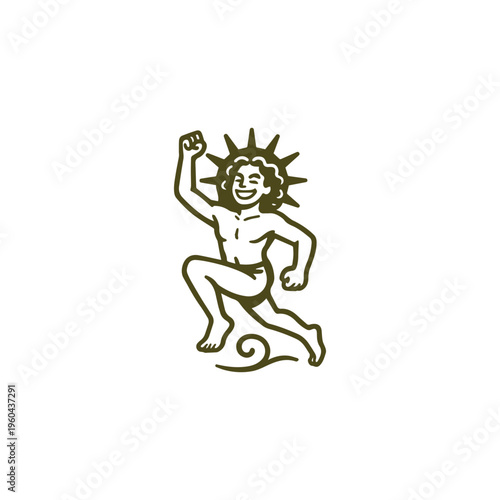 Sun God Nika Logo