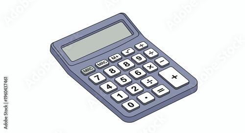 Compact handheld calculator with numeric keypad and clear display for quick math and learning tasks.