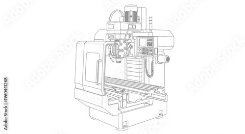 CNC Milling Machine Industrial Equipment.