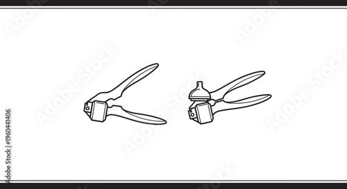 Illustrative depiction of a modern garlic press, ready for enhancing cooking flavors