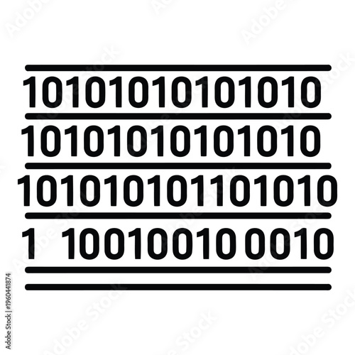 Binary code data digital numbers.