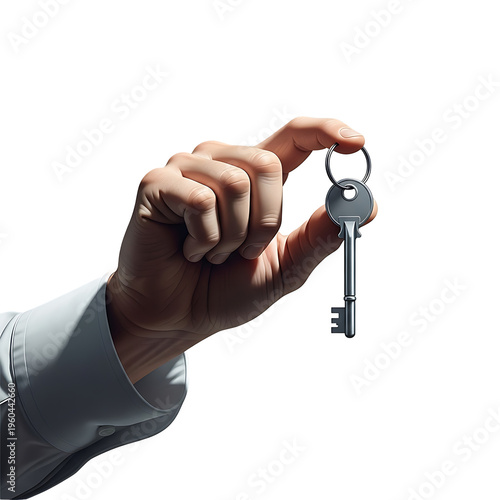 A hand holding a key on a black background, symbolizing access and opportunity