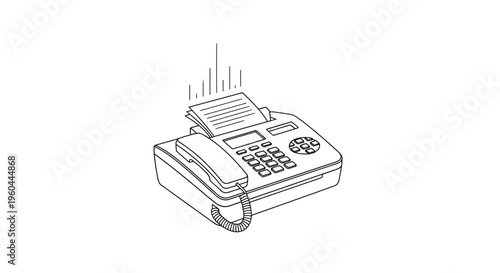 Classic office communication device for sending documents quickly across distances