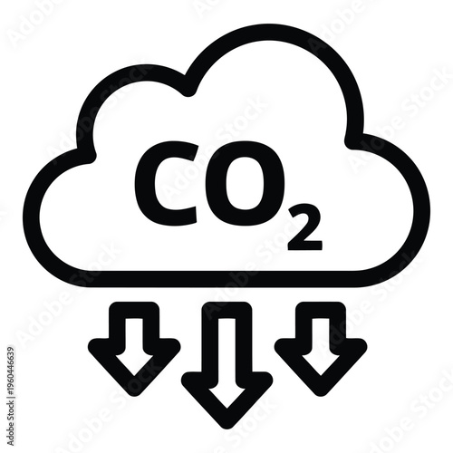 Carbon dioxide emissions from cloud.