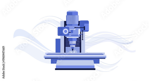 Precision Milling Machine Technology Industrial Manufacturing Equipment