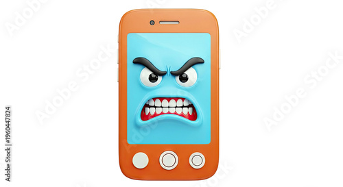 Angry Smartphone Face