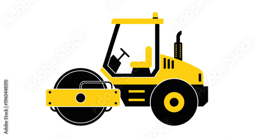 Modern Yellow Road Roller Machine For Construction Industry