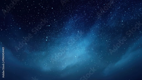 星が輝く青い空