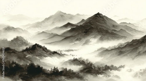 水墨画のイメージ