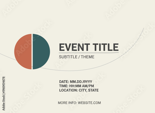 Event Invitation Template Design with Modern Twist