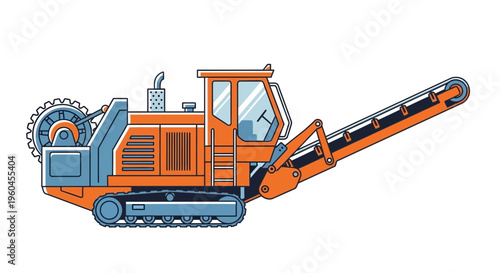 Robust Industrial Crawler Crusher Machine Design