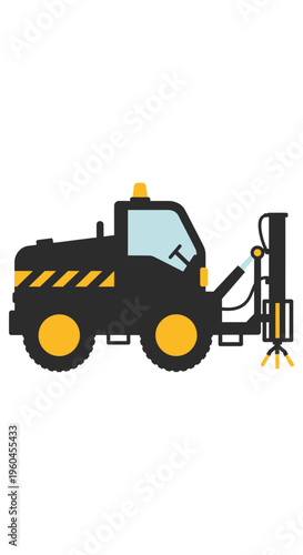 Specialized Compact Construction Vehicle For Ground Compaction Work