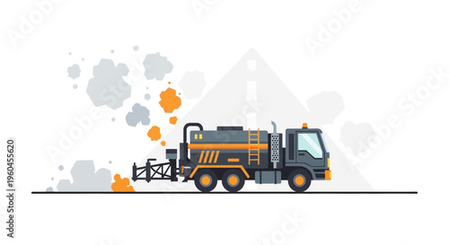 Specialized Road Construction Truck Spraying Emulsion For Asphalt Paving And Maintenance