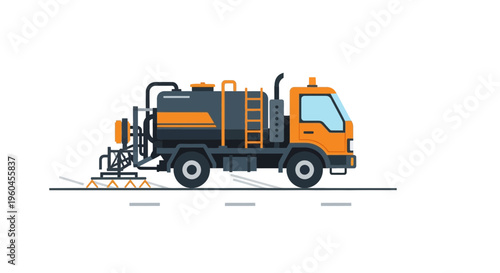 Specialized Road Service Sprayer Truck for Maintenance Operations
