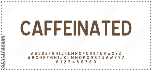 Round, Abstract technology science alphabet font. digital space typography vector illustration design