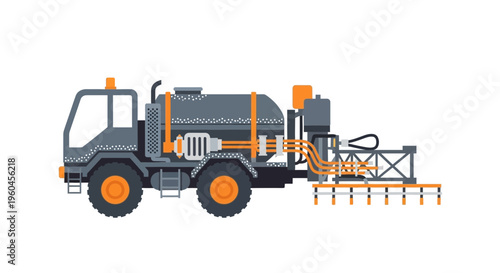 Specialized Truck Spreading Equipment Construction Vehicle