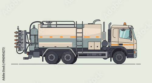 Specialized Utility Truck Design For Industrial Applications Minimalist Style