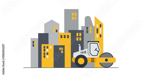 Urban Development And Road Construction Concept Design