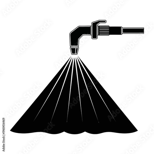 Spraying Nozzle Icon Representing Agriculture Or Cleaning Applications