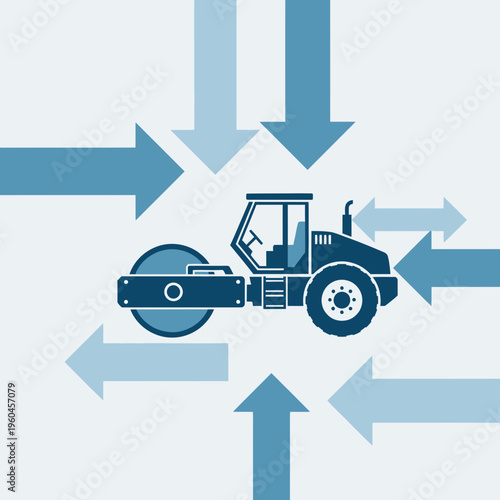 Road Roller Machine Concept For Construction And Infrastructure Projects
