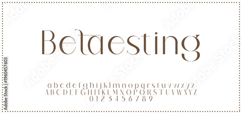 Beauty Luxury font alphabet logo. Typography beautiful fashion elegant classic letters serif italic fonts decorative wedding vintage blossom logos. vector illustratio