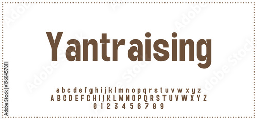 Round, Abstract technology science alphabet font. digital space typography vector illustration design