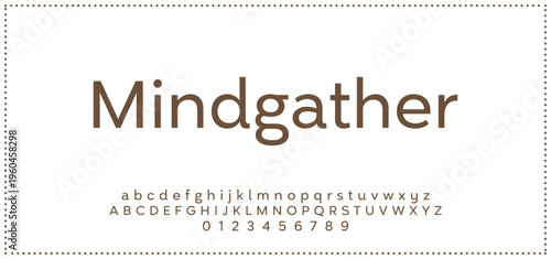 Round, Abstract technology science alphabet font. digital space typography vector illustration design