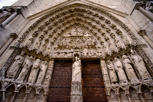 Konstfotografi Gate of Notre-Dame de Paris​