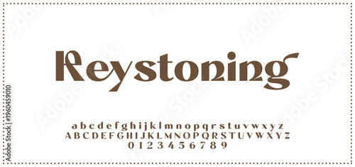 Elegant alphabet letters font and number. Typography luxury classic lettering serif fonts decorative for logo wedding vintage retro concept. vector illustration.