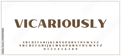 Elegant alphabet letters font and number. Typography luxury classic lettering serif fonts decorative for logo wedding vintage retro concept. vector illustration.