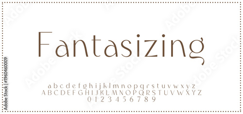 Elegant alphabet letters font and number. Typography luxury classic lettering serif fonts decorative for logo wedding vintage retro concept. vector illustration.