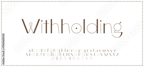 Elegant alphabet letters font and number. Typography luxury classic lettering serif fonts decorative for logo wedding vintage retro concept. vector illustration.