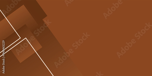 PowerPoint and Business background. Brown color abstract shape background presentation design