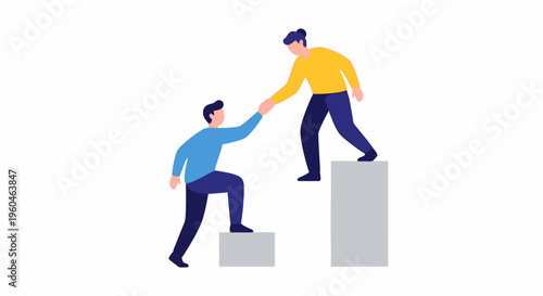 Teamwork concept, helping hand, success, teamwork, collaboration, mutual support, partnership