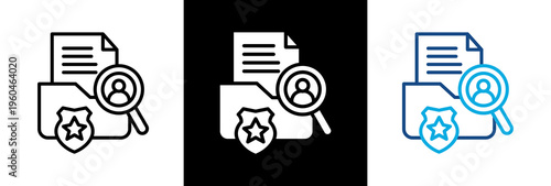 Investigation triple icon