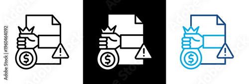 Fraud Case triple icon