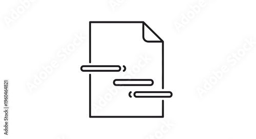 Minimalist outline icon depicting project planning, task management, and workflow scheduling
