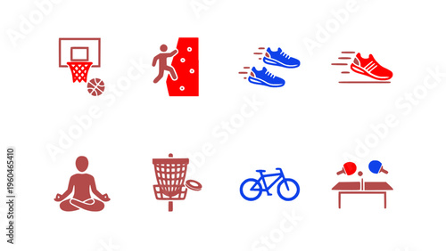 Icons for hobbies, relaxation, and everyday lifestyle activities.