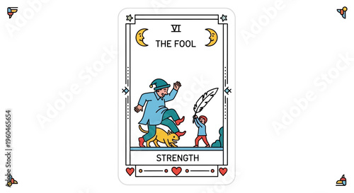 The Fool Tarot Card - Beginning Journey, Innocence, Spontaneity, New Adventures