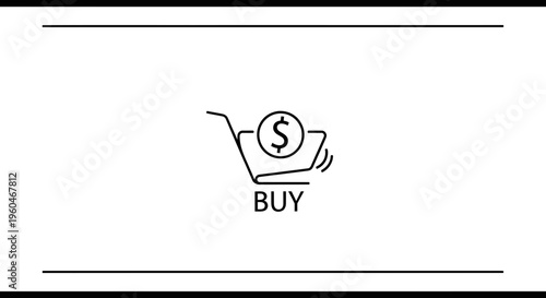 Illustrative icon representing modern online shopping, digital purchases, and secure e-commerce