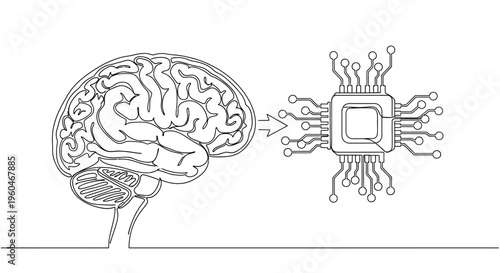 Brain and Microchip Connection: AI, Technology, and Human Intelligence