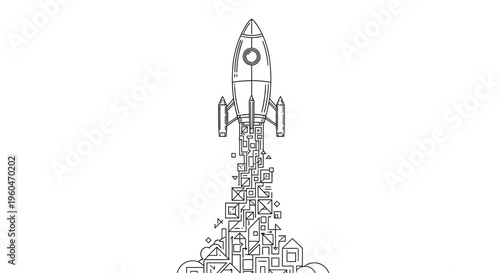 Rocket Launching with Geometric Shapes and Symbols