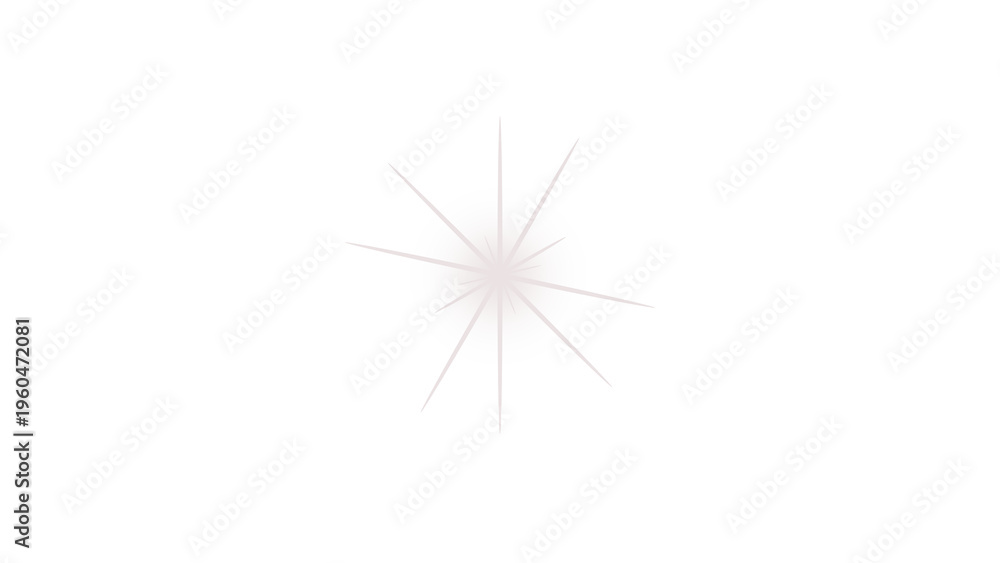 Fototapeta premium Bright radial light flare with white tones, glowing circular burst effect, futuristic shine element for design and visual effects