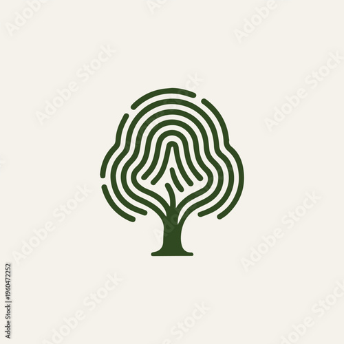 Fingerprint Tree Logo