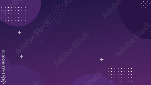 Abstract purple background with flowing shapes and dotted patterns